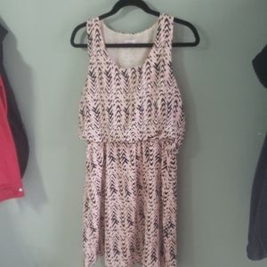 Chevron patterned summer dress